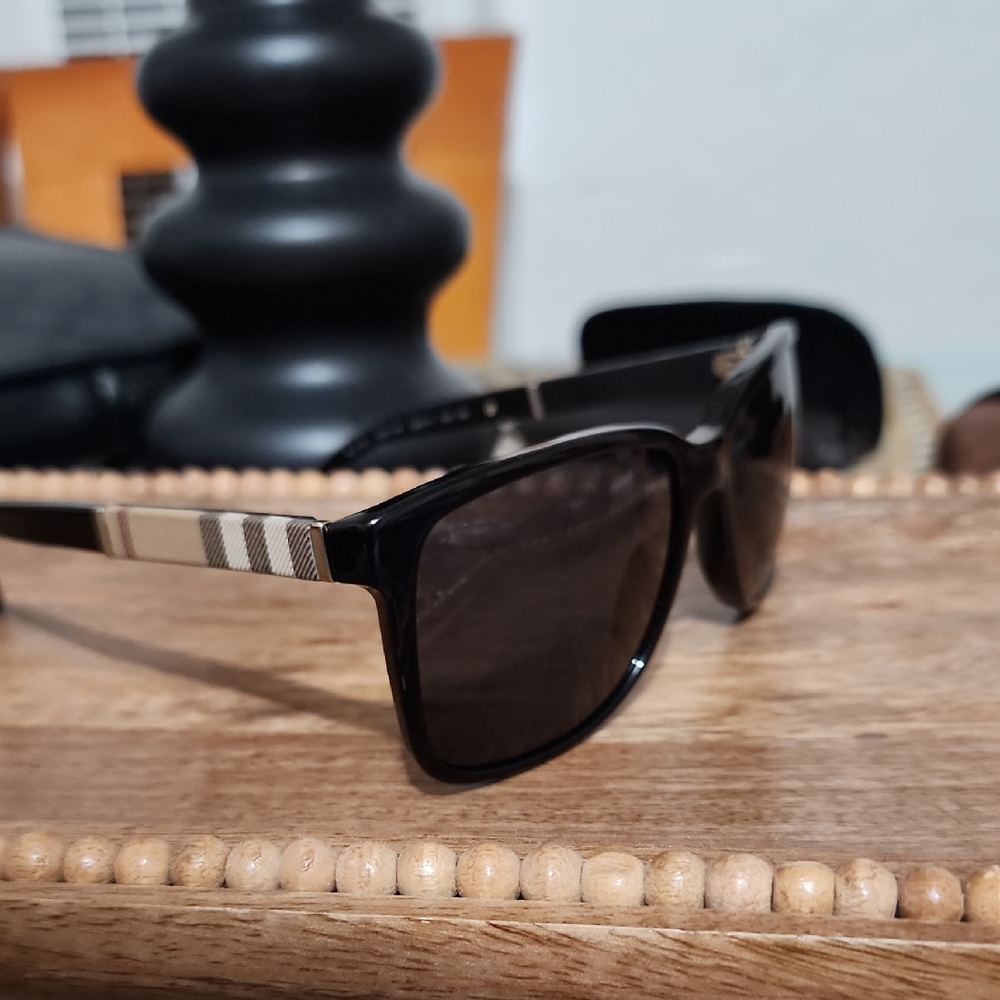 Burberry Black and Tan Sunglasses